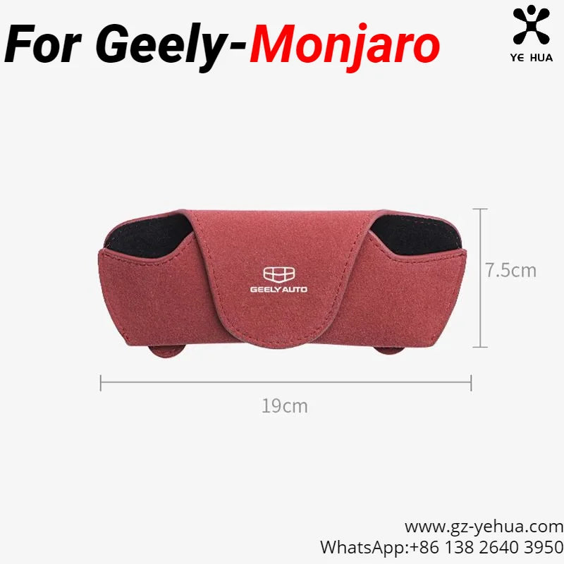 For GEELY Monjaro Manjaro Xingyue L KX11  Binyue C00L Coolray Boyue L Atlas Car Glasses Box Sunglasses Storage Clip