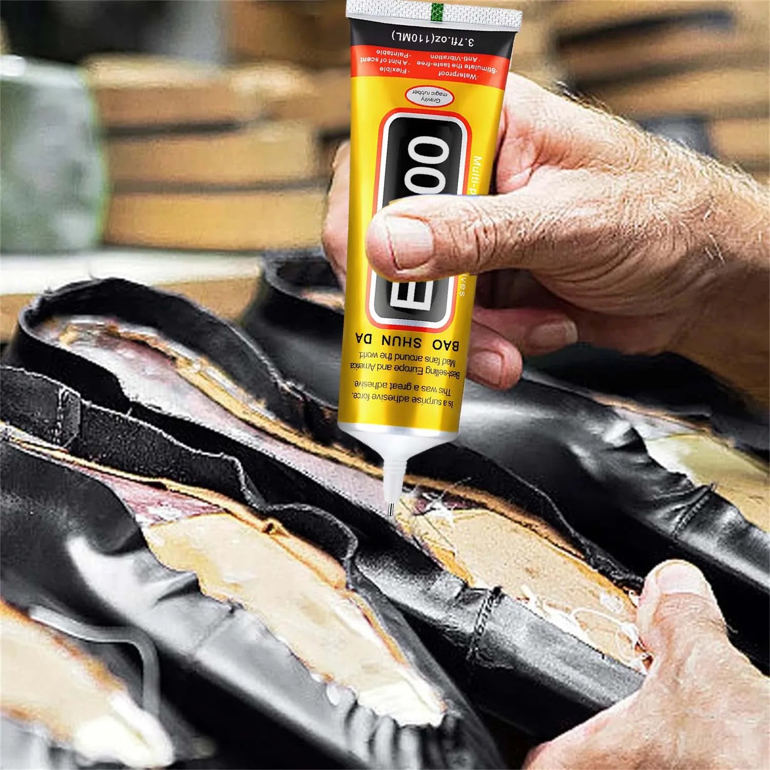 E-8000 Super Strong Shoe Glues Repairing Adhesive Universal Waterproof Shoe Sealers for Sneakers Boot Leather Fast Repair Glue .