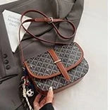 Trendy Diaper Bag: Women's Luxury Vintage Leather Handbag, High-End Simple Crossbody Bag With Paris Style And Letter Logo