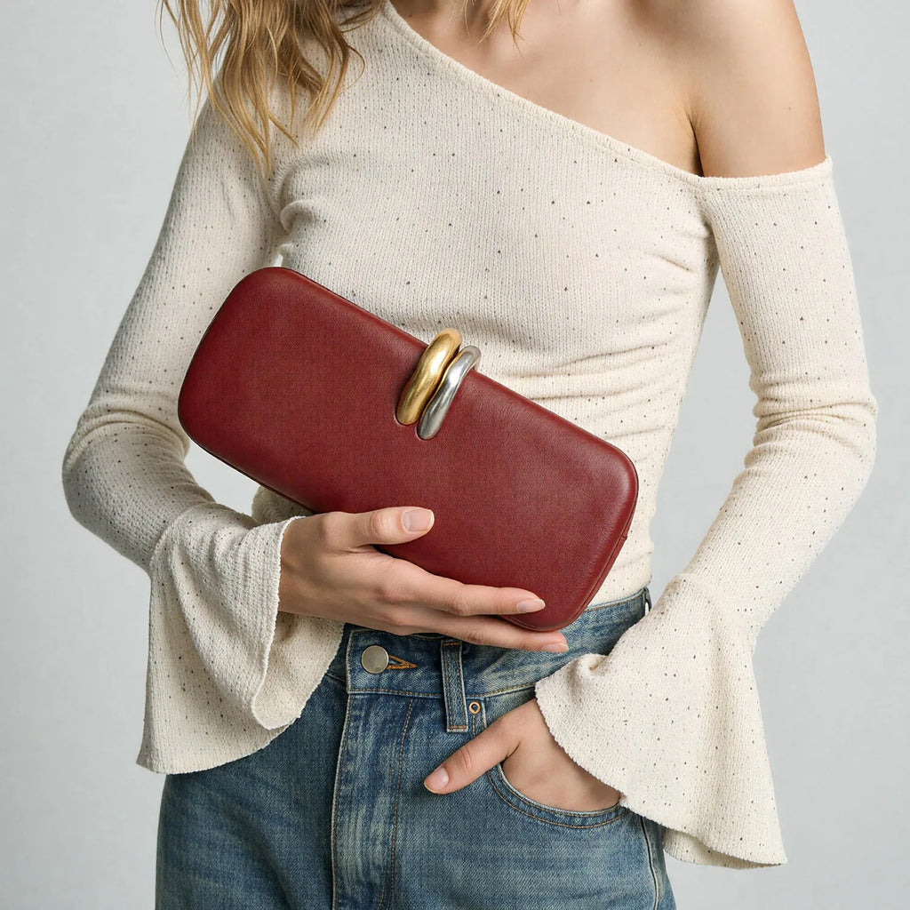Fashion Women Handbag high-end metal double ring buckle design Evening Bag for Weddings,Parties,dance party Ladie’s CrossbodyBag