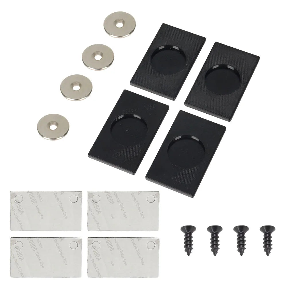 4Pcs Strong Magnetic License Plate Frame Kits for Car Motorhome Trailer Motorcycle Universal Front and Rear Number Plate Holder