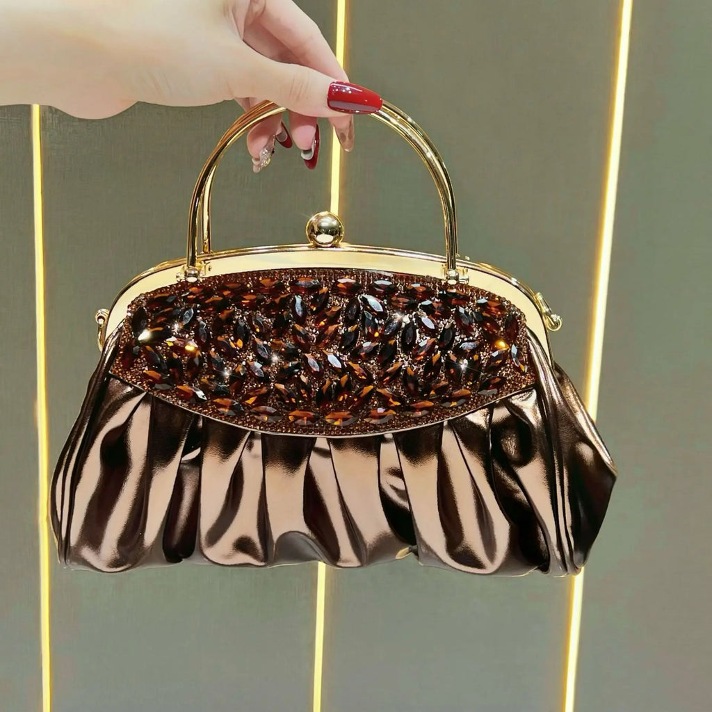 women's bags, light luxury party handbags, diamond-encrusted women's handbags, celebrity temperament, high-end dinner bags