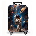 Luggage Cover, Anime Fantasy Cosmic Art Print Stretch Suitcase Protector for Travel, Sci-Fi Character Design