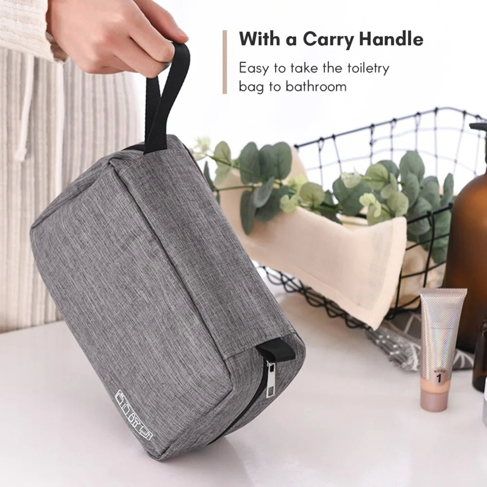 Large-capacity Travel Toiletry Bag Multi-functional Portable Makeup Storage Bag Compartmentalized Zippered Travel Storage Pouch