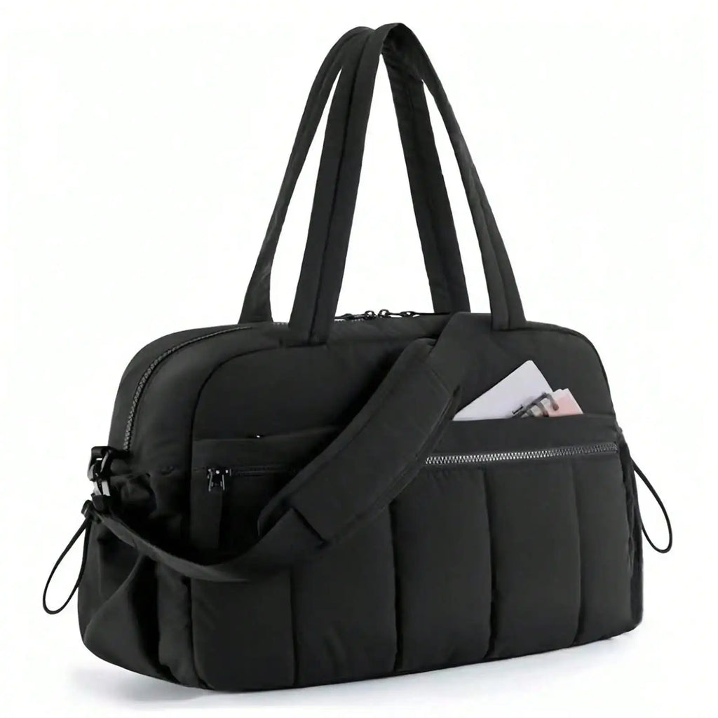 Large Capacity Gym Bag , Duffle Bag for Travel with Wet Pocket, Lightweight Carry on Weekender Duffel,  Multi-compartments Waterproof Shoulder Bag