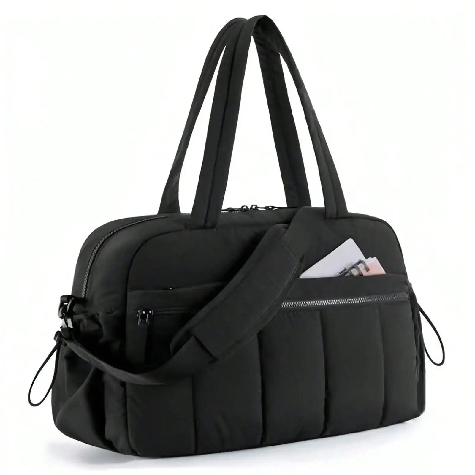 Large Capacity Gym Bag , Duffle Bag for Travel with Wet Pocket, Lightweight Carry on Weekender Duffel,  Multi-compartments Waterproof Shoulder Bag
