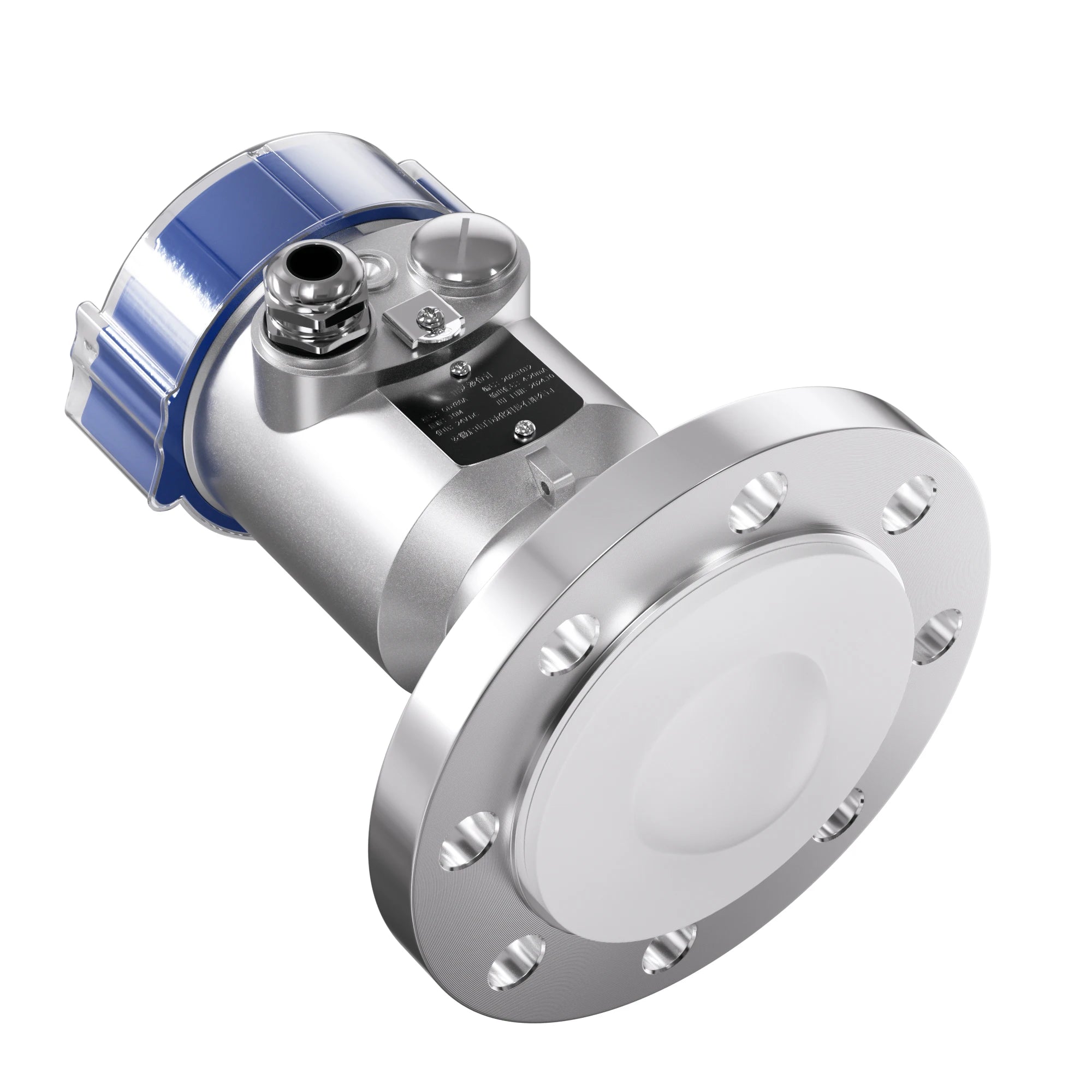 80GHZ  Radar Level Transmitter 4-20mA RS485 DN100 Radar Level Sensor 120m Non Contact Liquid Water Tank  Radar Level Gauge