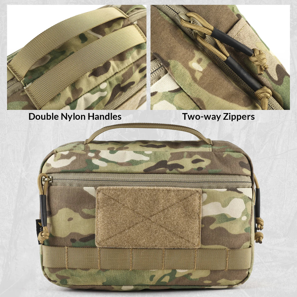 VOTAGOO Tactical Toiletry Bag Hygiene Bag EDC Tool Molle Pouches Small Dopp Kit Travel Shower Bag for Men