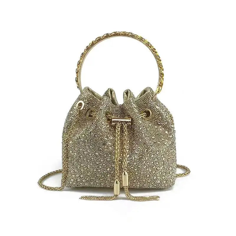 Luxury Designer Women Handbag Glitter Shiny Diamond Clutch Purse Wedding Party Banquet Bag Crystal Rhinestones Evening Bag