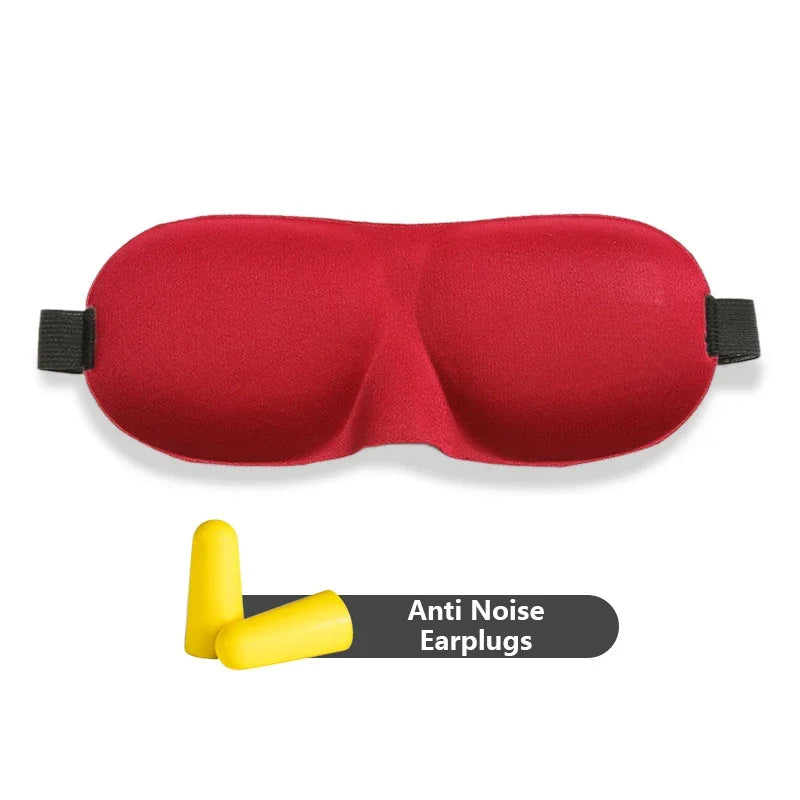 3D Sleeping Mask Eyepatch Block Out Light Eye Mask Soft Cover Rest Relax Sleep Aid Women Men Portable Blindfold Travel Eyepatch