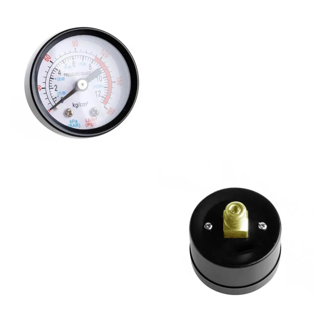 Air Compressor Pneumatic Hydraulic Fluid Pressure Gauge 0-12Bar 0-180PSI New