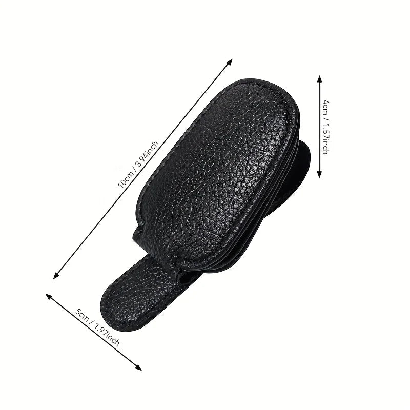 1pcs Universal Car Sun Visor Glasses Clip, Auto Eyeglasses Holder, Vehicle Interior Accessories, Eyewear Storage Bracket
