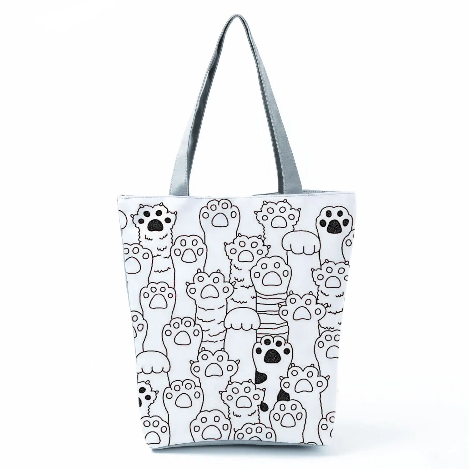 Fashion Dogs Paws Handbags Printed Love Dogs Shopping Bag Casual Women Shoulder Bag Summer Kawaii Female Tote Travel Beach Bag
