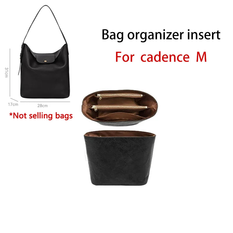 Bag Organizer Insert For Le Cadence Longchamp Waterproof Durable Fashion Bag Support Storage Inner Modification Bag Accessories