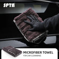 SPTA Gray Microfiber Car Drying Towel Super Absorbent 82*54 cm Auto Wash Cleaning Cloth 900GSM