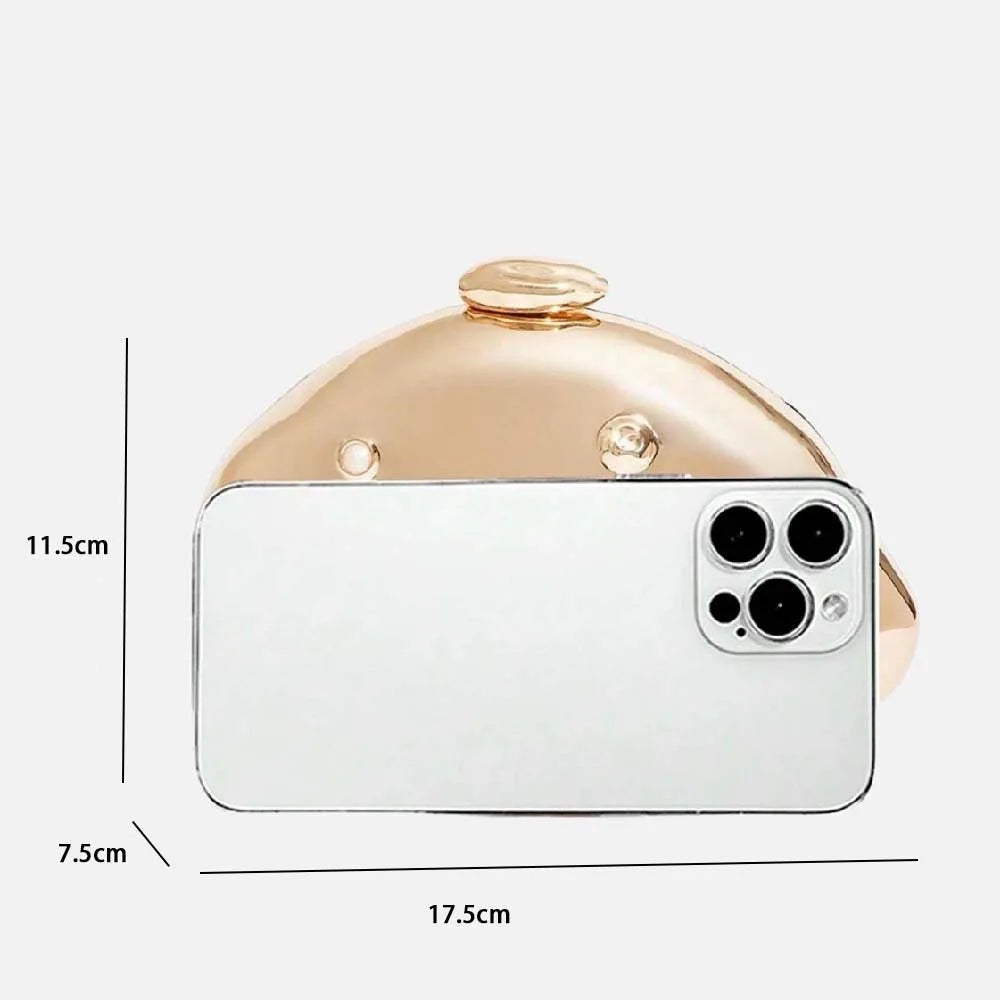 Women Acrylic Shell Bag Cute Evening Clutch Bag For Wedding Party Small Gold Purses Designer Summer Beach Handbags Lemon Color