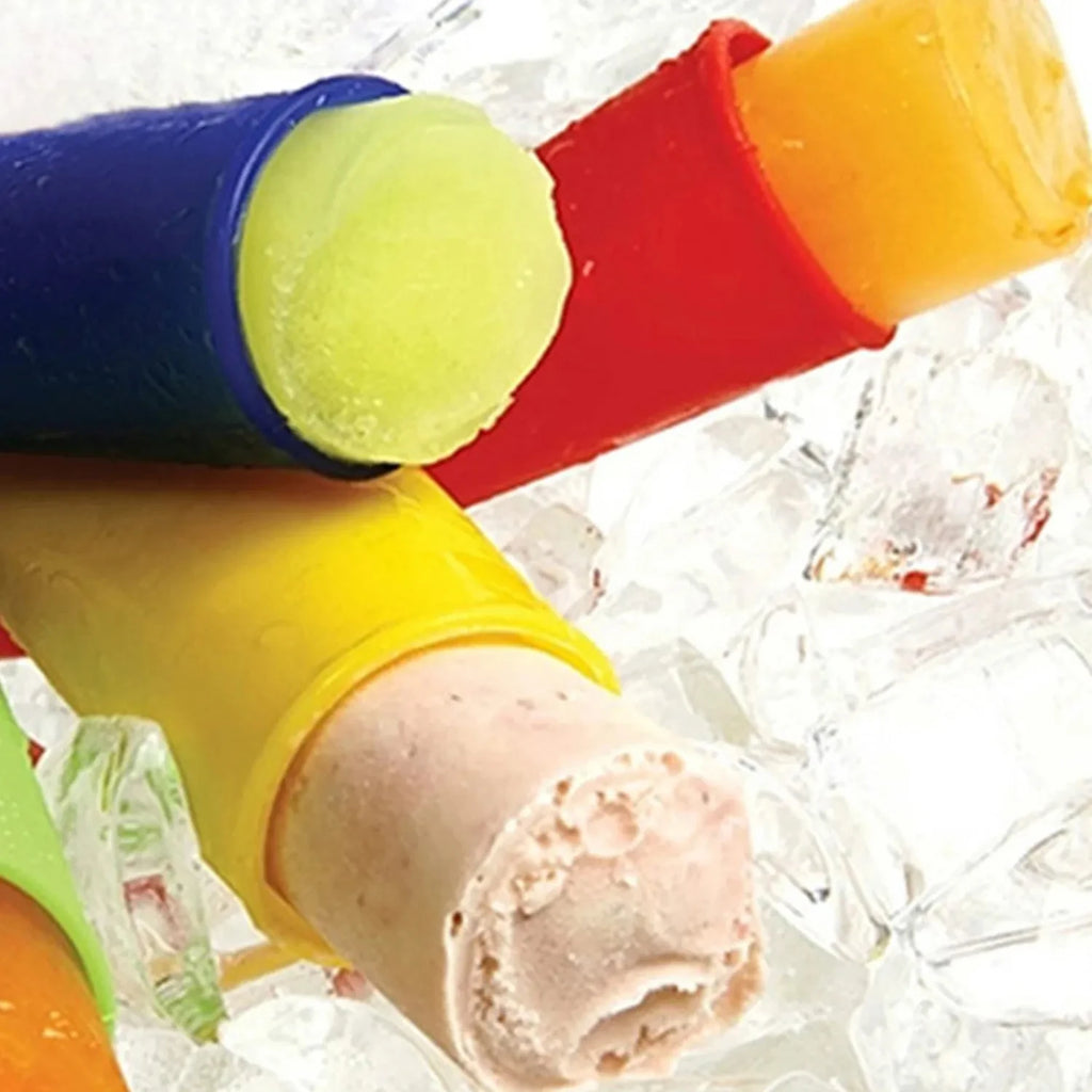 6 Pieces Silicone Popsicle Ice Cream Moulds, DIY Ice Cream Cone, Ice Making Moulds.