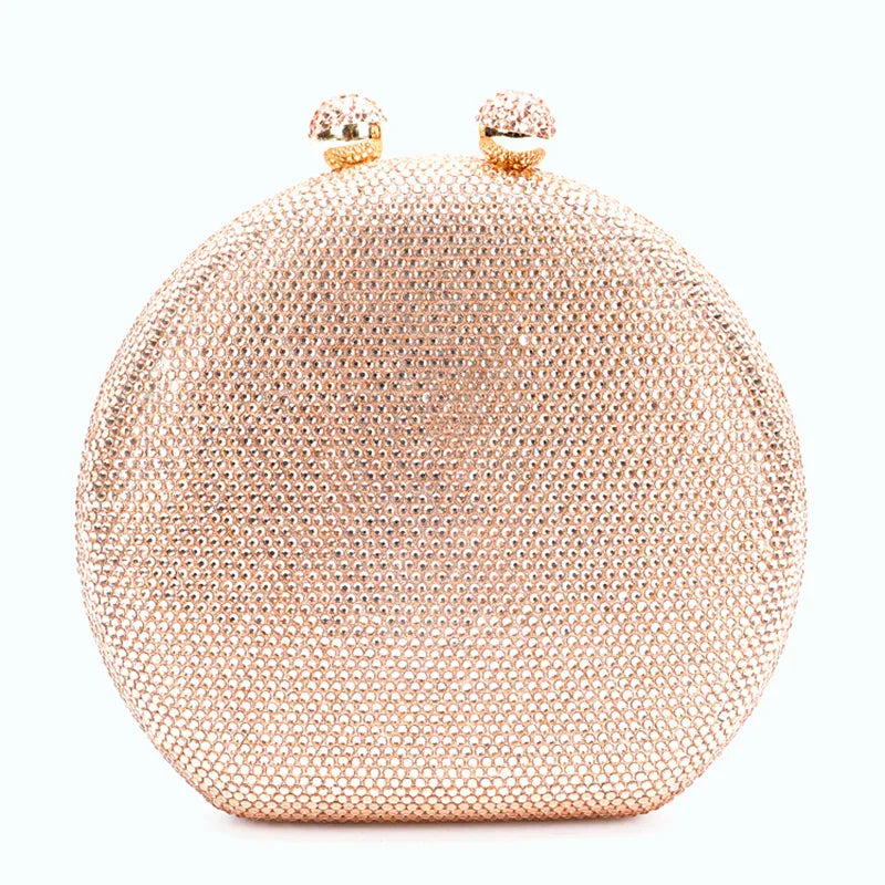 Women White Crystal Evening Clutches Bag Black/Silver Diamond Female Clutch Purse Lady Crossbody Small Party Phone Minaudiere
