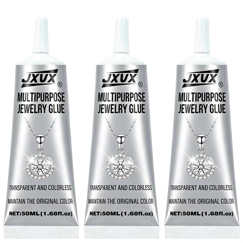 1-3Pcs Multi-Purpose Jewelry Glue, B7000 Clear Jewelry Adhesive, Universal DIY Diamond Adhesive Multi-Purpose Repair Adhesive with Precision Applicator