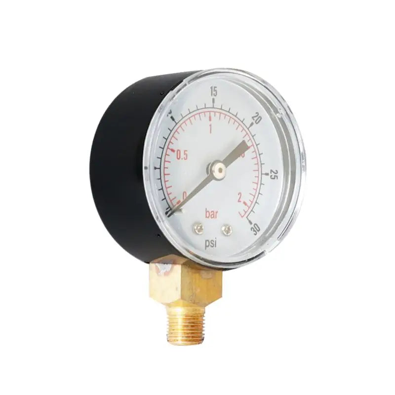 Y50 Pressure Gauge 52mm 1/4 BSPT Vertical 15,30,60,100,150,300 PSI for Mining/Home Heating/Home Pressure Measurement