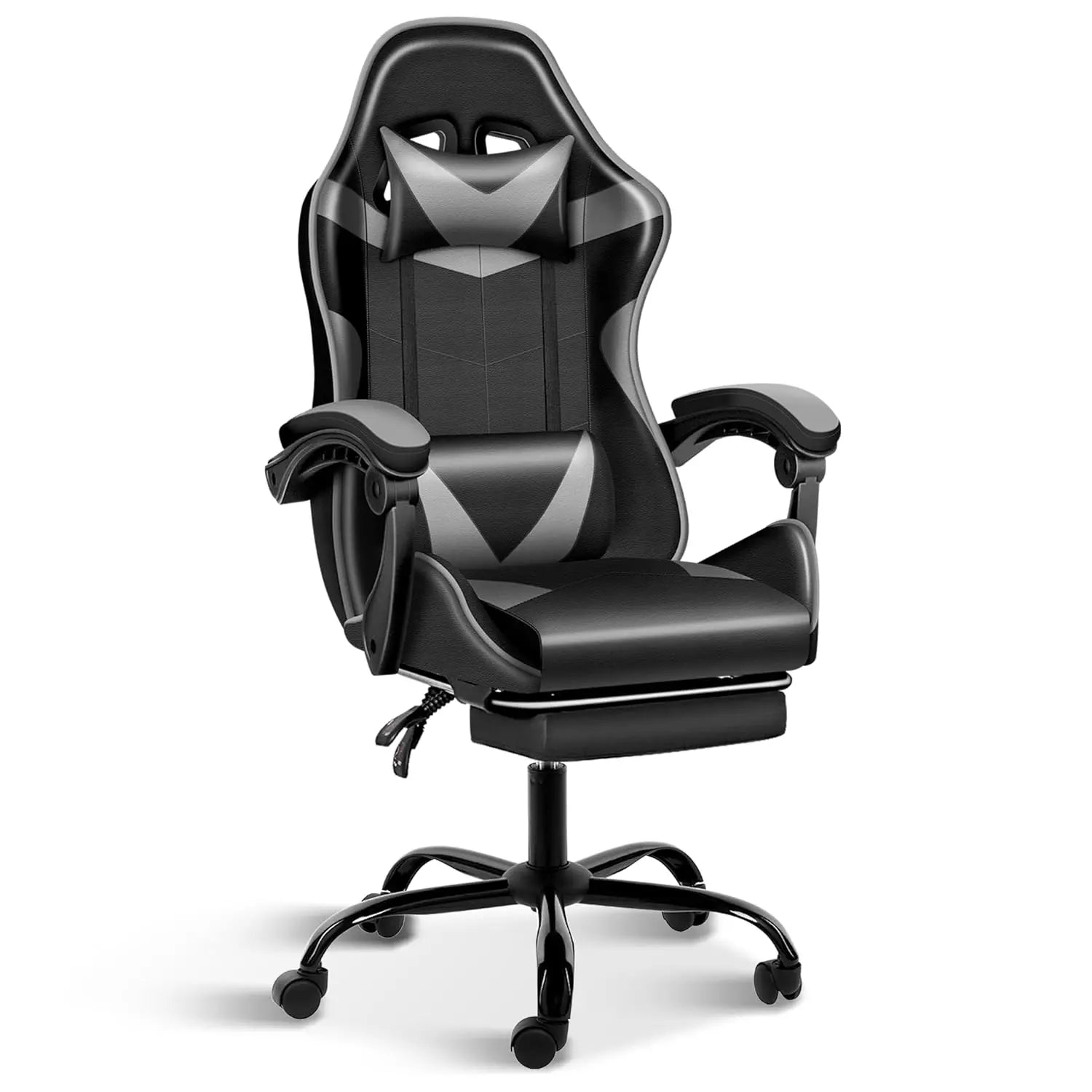 Gaming Chair, Ergonomic Computer Chair with Footrest and Lumbar Support, Height Adjustable Office Chair with 360°, Customized