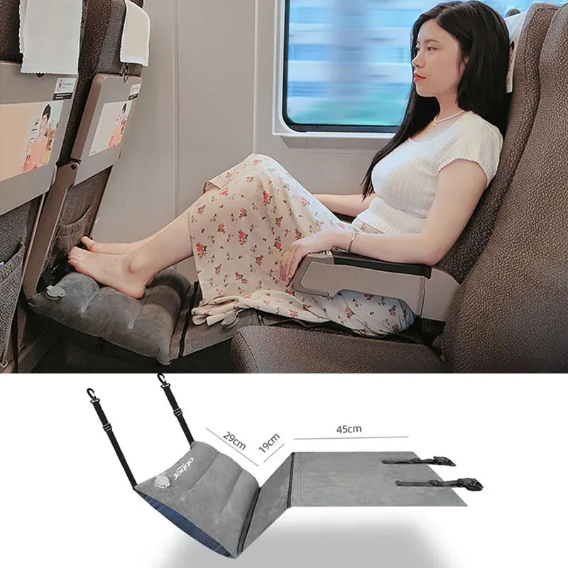 High Speed Rail Train Airplane Travel Sleeping Bed 3 Segment Zipper Structure With Free Splicing Inflatable Mat Easy Take In