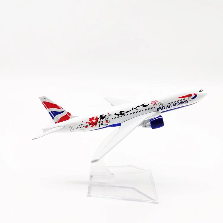 16CM Scale Airplanes British Airways a380 Plane Model ONE Worid b777 b747 Aircraft Diecast Miniature Authentic Souvenir Plane