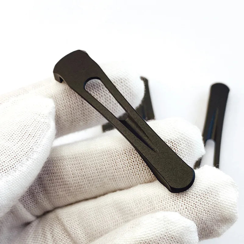 3 Colors With Screws CNC Standard Modular V2 Machined Titanium Integrated Clip For Spyderco C81 Paramilitary2 C223 Para3 Knives