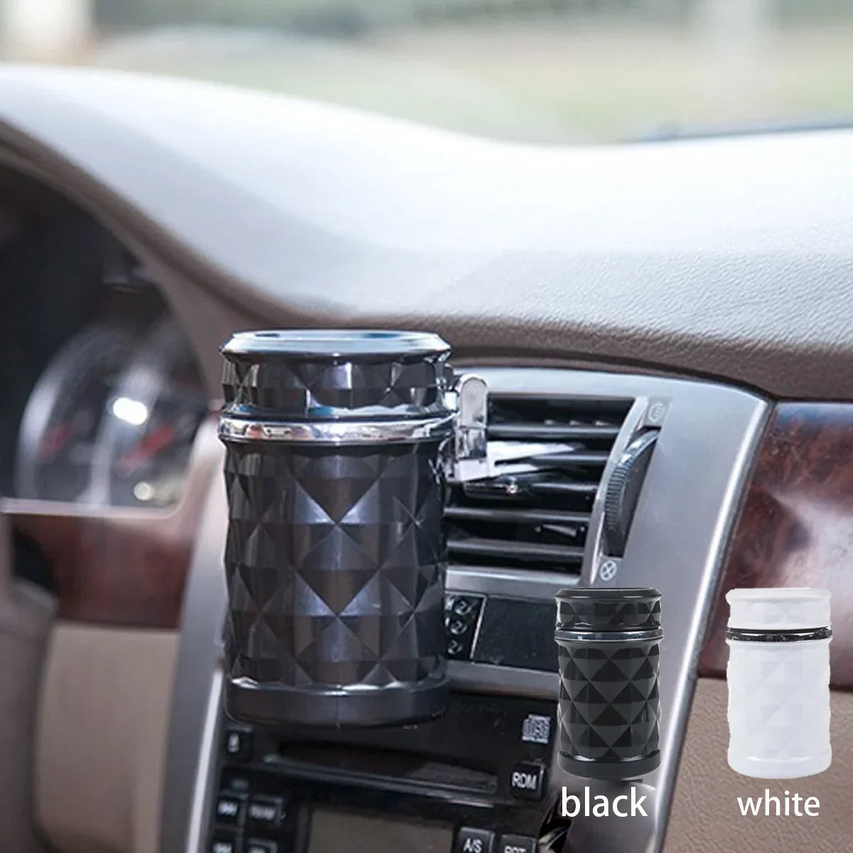Car Cigarette Ashtray Cup With Lid With LED Light Portable Detachable Vehicle Ashtray Holder Cigarette Ashtray Auto Accessories