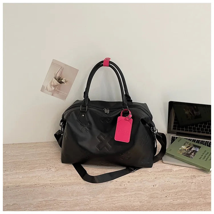 Large Capacity Short Trip Travel Bag Cool Versatile Casual Travel Luggage Bag Lightweight Dry Wet Separation Sports Fitness Bag