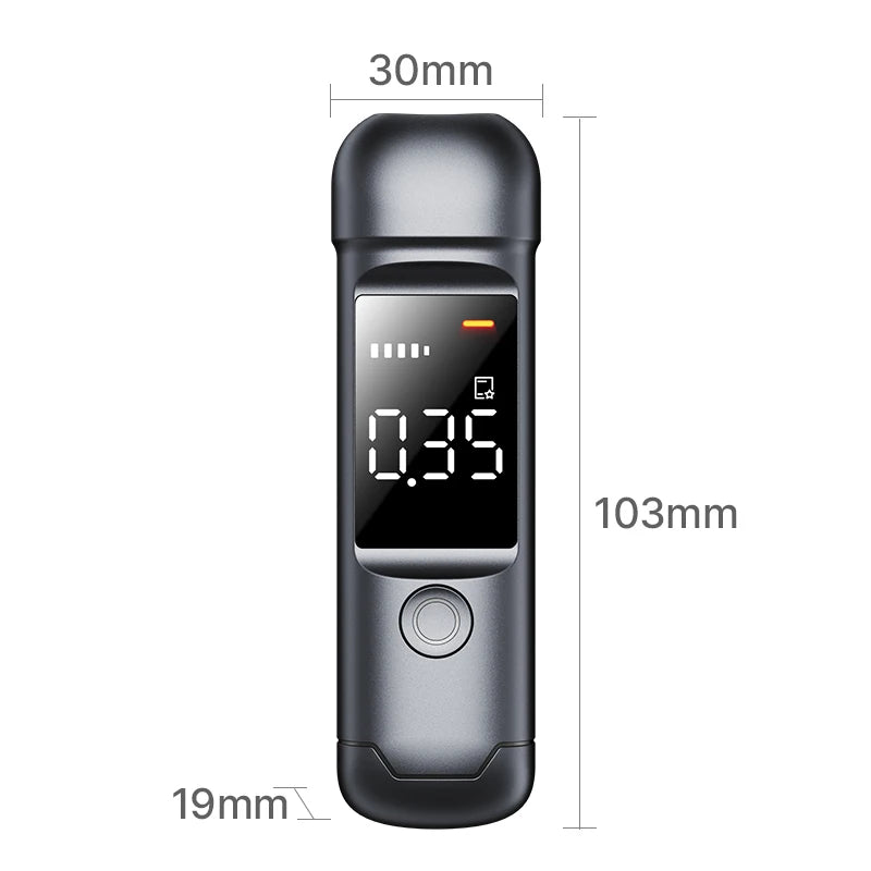 Portable Digital Alcohol Detector High Capacity Portable Breath Alcohol Tester Alcoholtester Breathalyzer