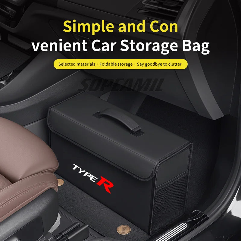 Car Trunk Organizing And Storage Box For Honda Type R Accoed Civic Passport BR-V CR-V City Pilot HR-V WR-V Odyssey Fit Amaze Si
