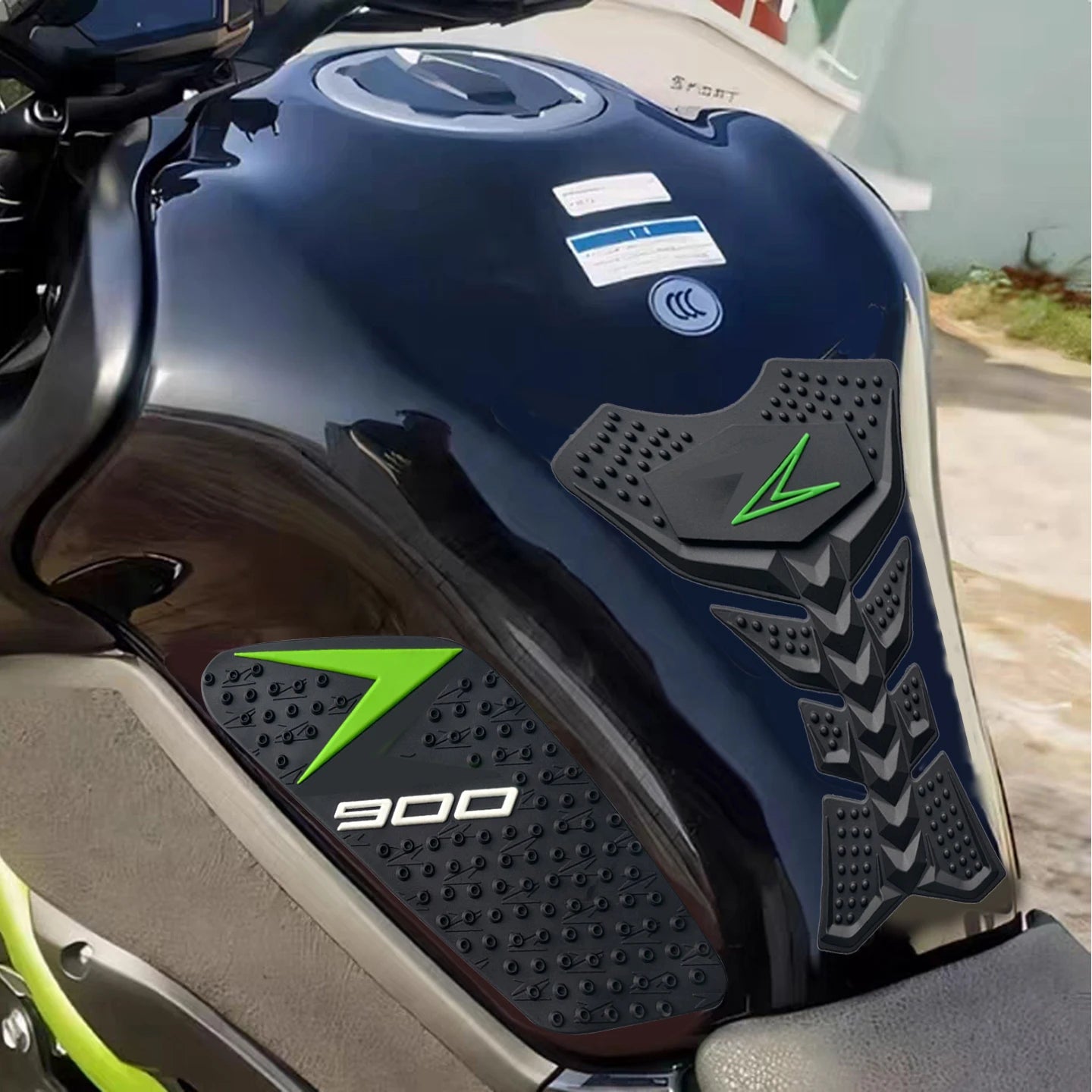 Suitable for Kawasaki Z900 Z 900SE Motorcycle Tank Pad Rubber Anti-Slip Sticker Knee Pads Protection Tank Side Sticker Tank Grip