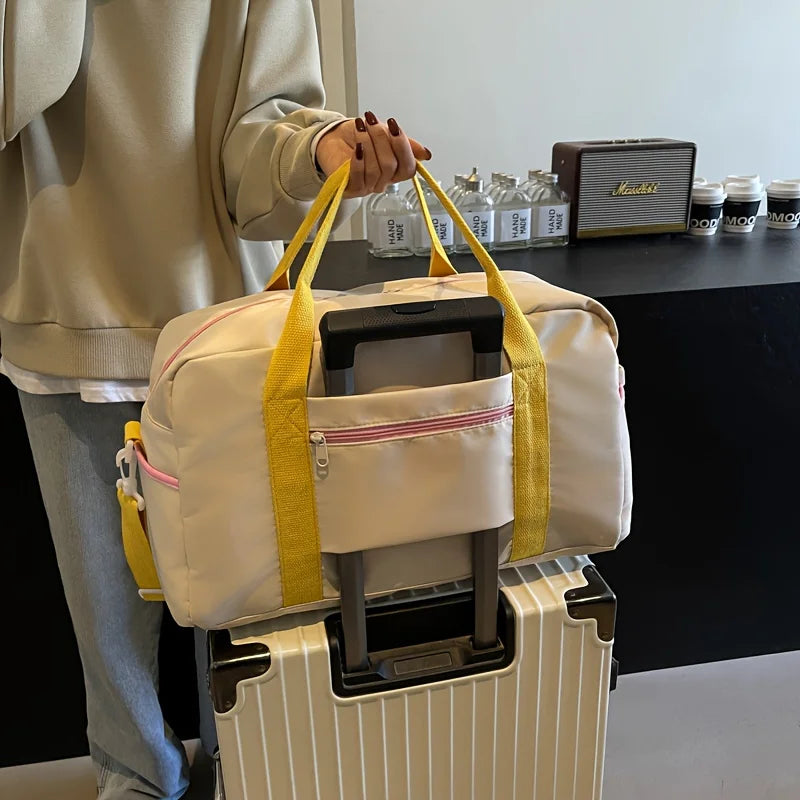Women Dopamine Travel Luggage Bag Lightweight Carry on Storage Bag for Short Business Trip Gym Yoga Swimming Travel Duffle Bag