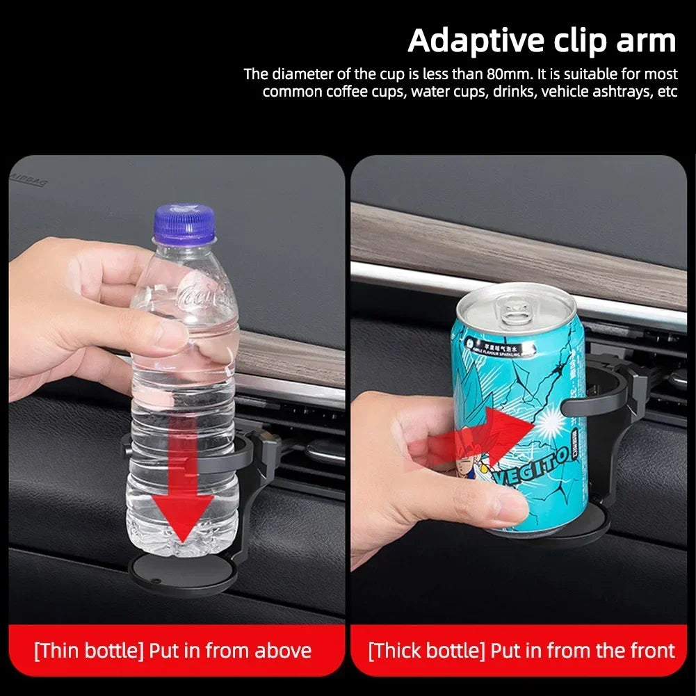 Automotive Dashboard Air Conditioning Exhaust Outlet Can Mounts Drink Cup Holder Coffee Bottle Holder Ashtray Holder Car Styling