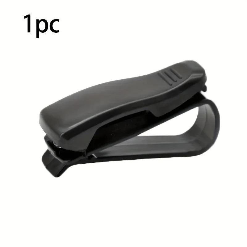 1 Fashionable Item, Convenient Car Sun Visor Stylish Glasses Holder-Durable Plastic Glasses Clip, Storage Box for Tickets and Ca