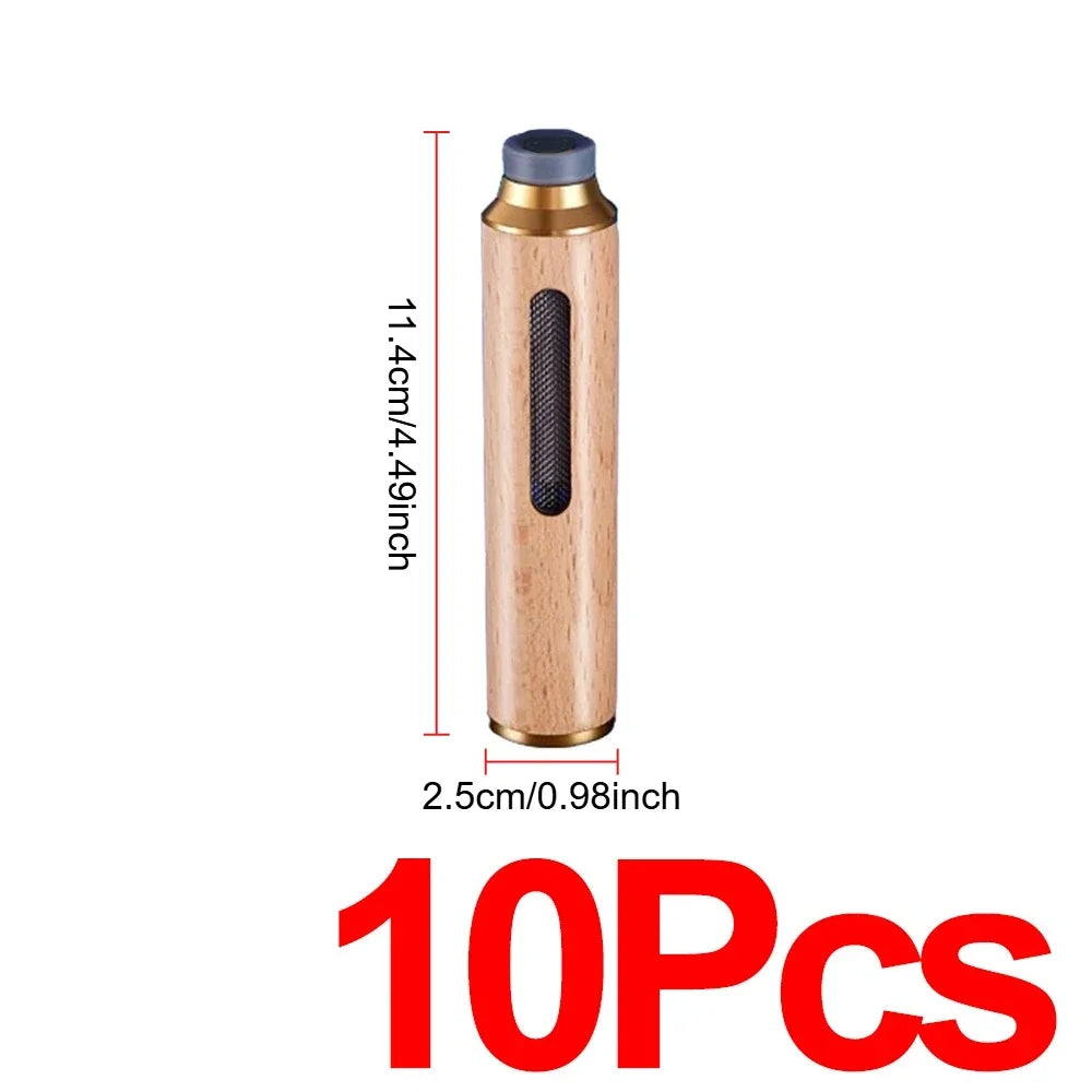 Portable Car Ashtray Easy Cleaning Splash-proof Multi-function Wooden Car Ashtray Detachable Car Office Smoking Accessories