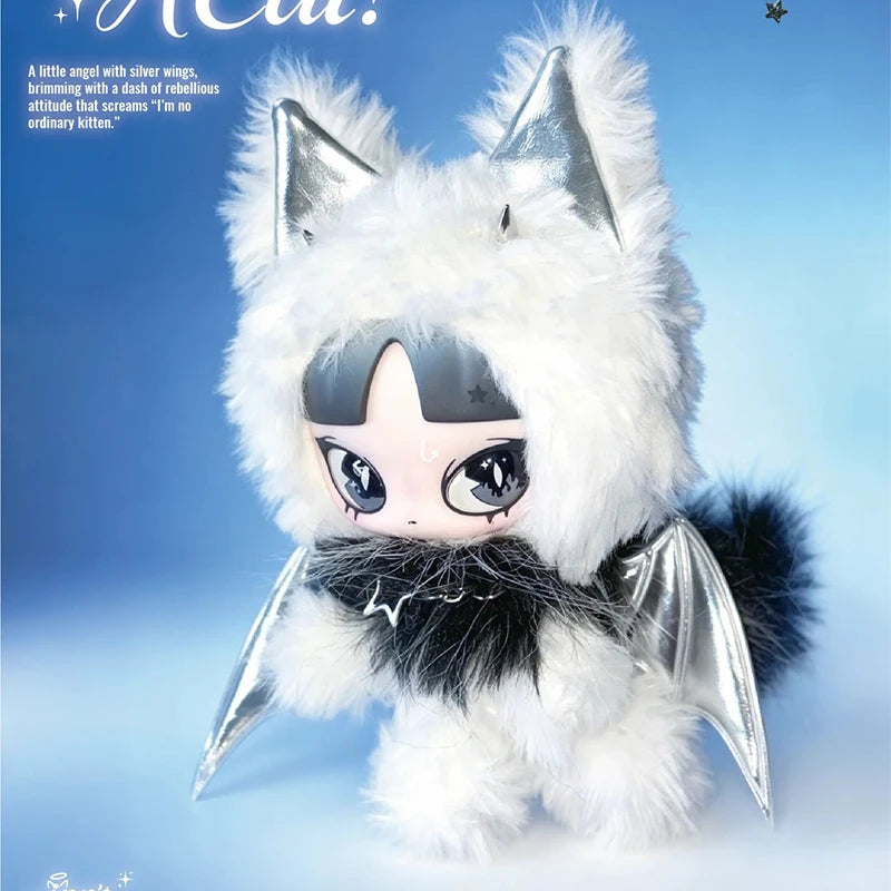 Inns Genuine Hang Tag Is an angel a kitten? Cute Anime Figure Doll Collectible Trendy Toys for Party Gift