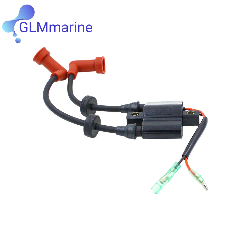 6F6-85570-01 Fits for Yamaha 2 Stroke 40J 40G 40HP Outboard Motor Ignition Coil 6F6-85530-01 696-85570-00