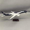43-47cm Large Scale Lufthansa100 Years Collectible A350 380 B747 787 Diecast Resin Airplane Model for Collection Display or Gift