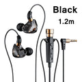 Wired HiFi Headphones with Mini Condenser Microphone Bass Dynamic Earphone Noise-Cancelling Headset for Sports Music Karaoke