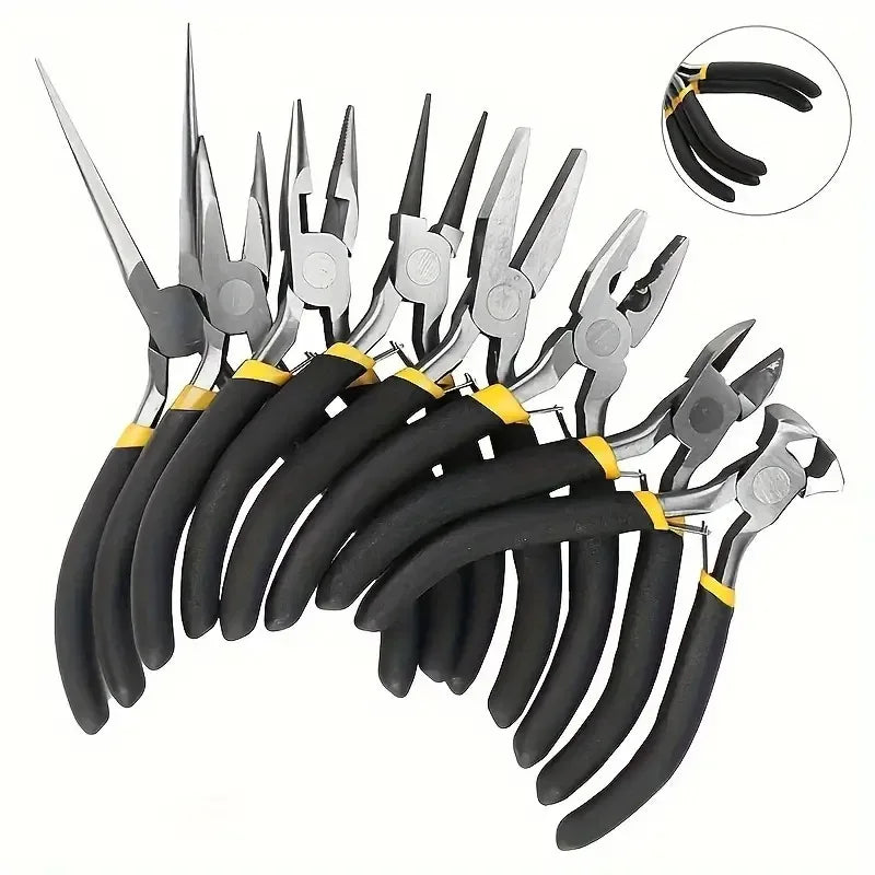 Multifunction Stripping Needle Pliers Long Nose Steel Cutting Clamping Pliers Tools For DIY Small Jewelry Accessory