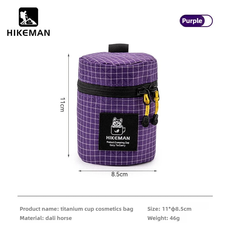 HIKEMAN Camping Cup Storage Bag Dyneema Multifunctional Pouch Waterproof Outdoor Gear Organizer for Travel Hiking Accessories