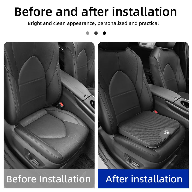 Car Ice Silk Booster Cushion Increase Seat Pad Slant Mat Auto Accessories For Morris Garages MG 3 5 6 7 ZS HS GS Hector TF GT ZR