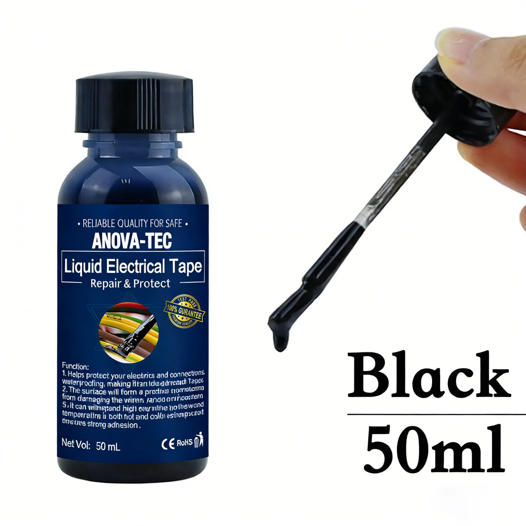 15-300mL Liquid Electrical Tape Insulation Waterproof Repair Fix Line Glue Wires Cables Home House Coat Seal Protect Connector