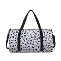 Leopard Spot Large Capacity Luggage Bag For Boy/Girl Children Best Gift 2D Flat Cartoon Leisure Travel Duffels Bag Fitness Bag