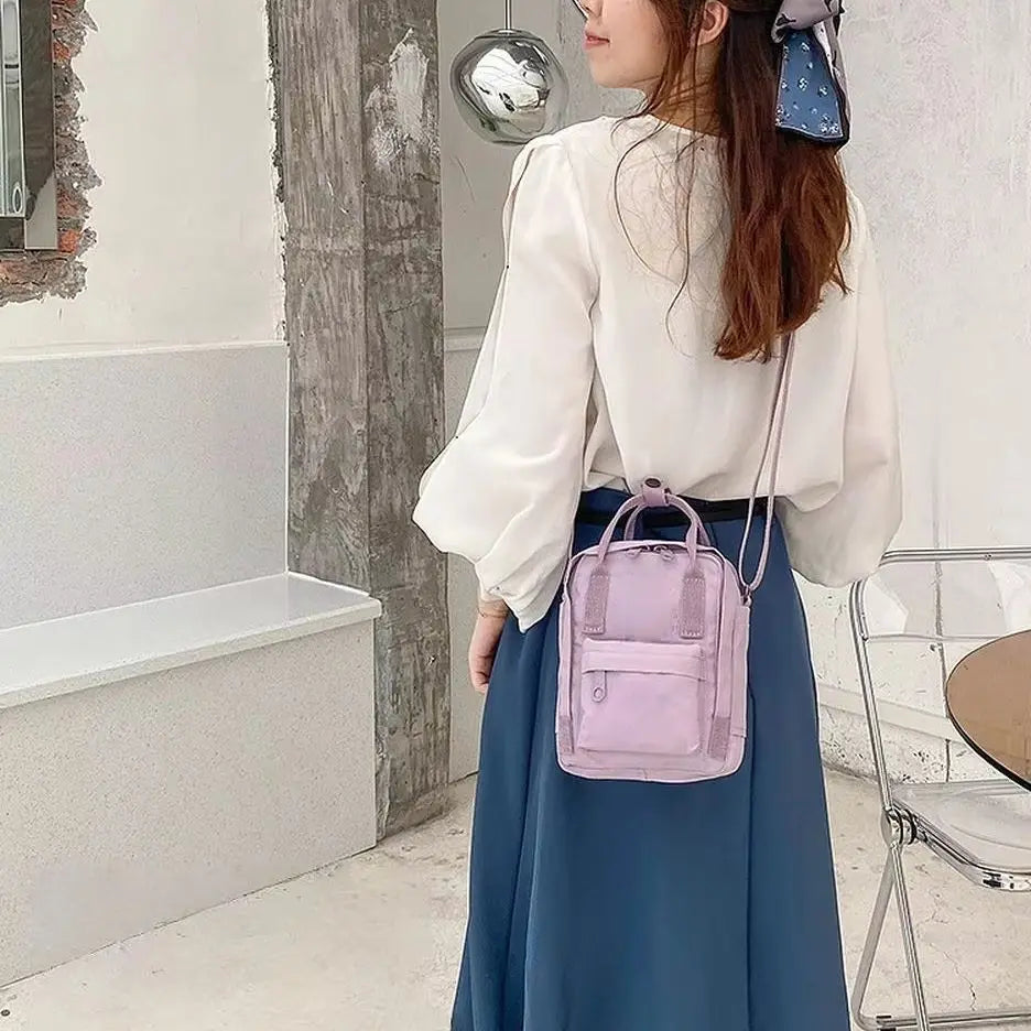 FOX Nylon Waterproof Canvas Women Handbags Shoulder Bag Messenger Bag Student School Crossbody Bags for Girl Satchel
