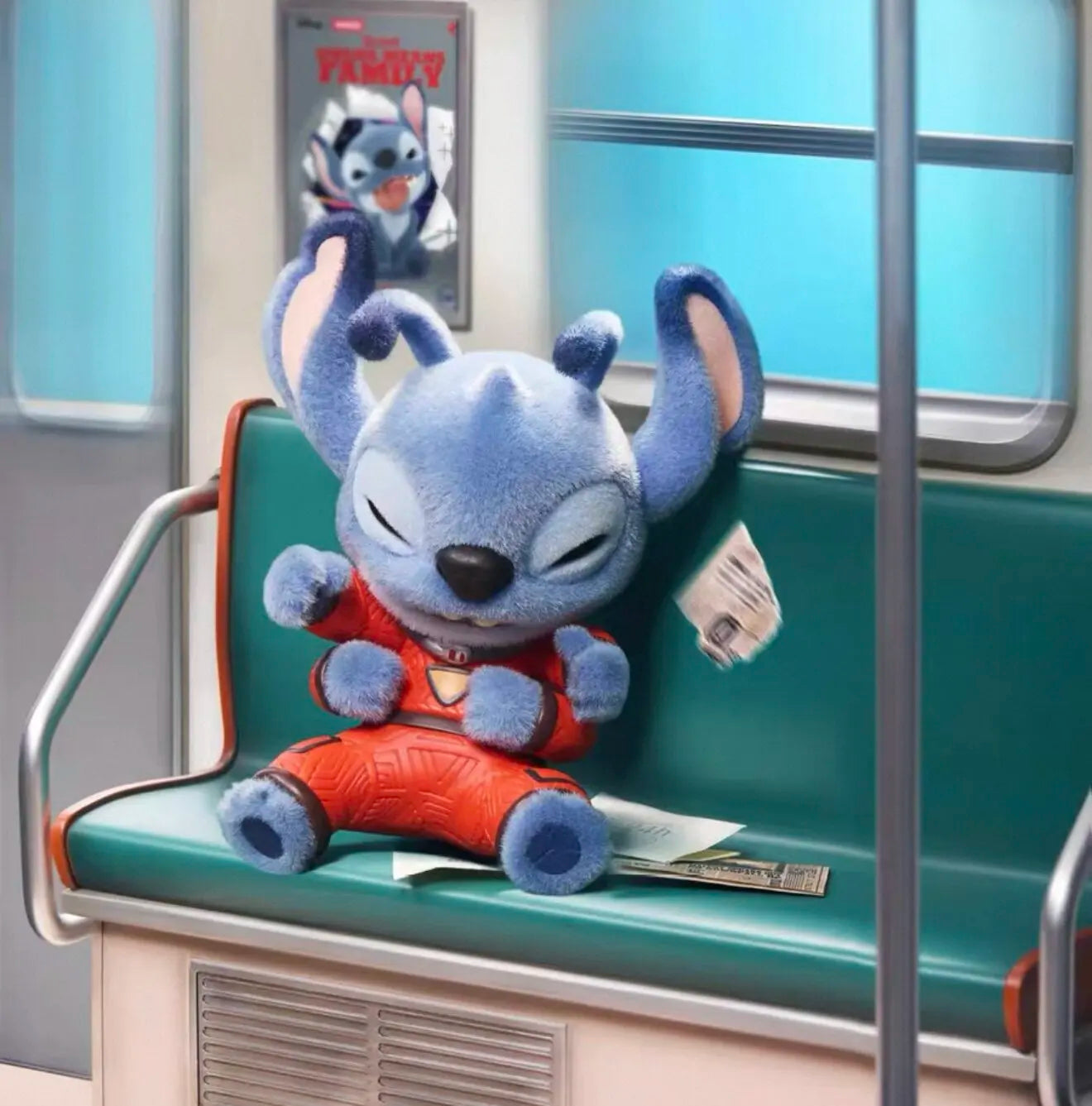 MINISO Stitch Ohana Means Family Series Blind Box Stitch Anime Figures Blindbox Toys Kawaii Desk Decora Model Surprise Box Gifts