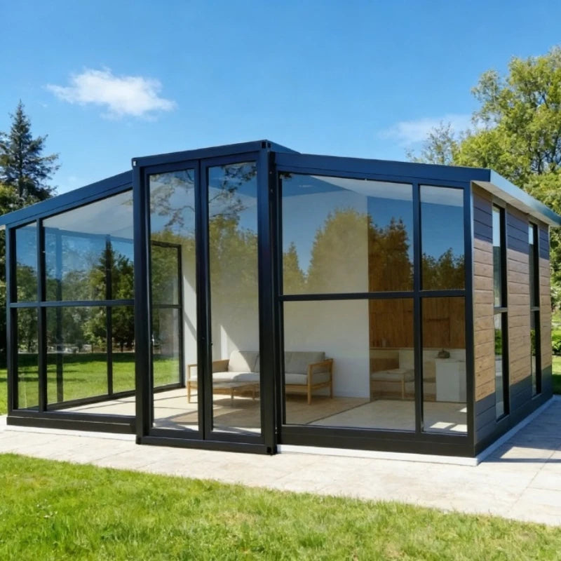 CustomizedPrefabricated Expandable Container Folding House Modern with Trailer on Wheels Container Expandable House