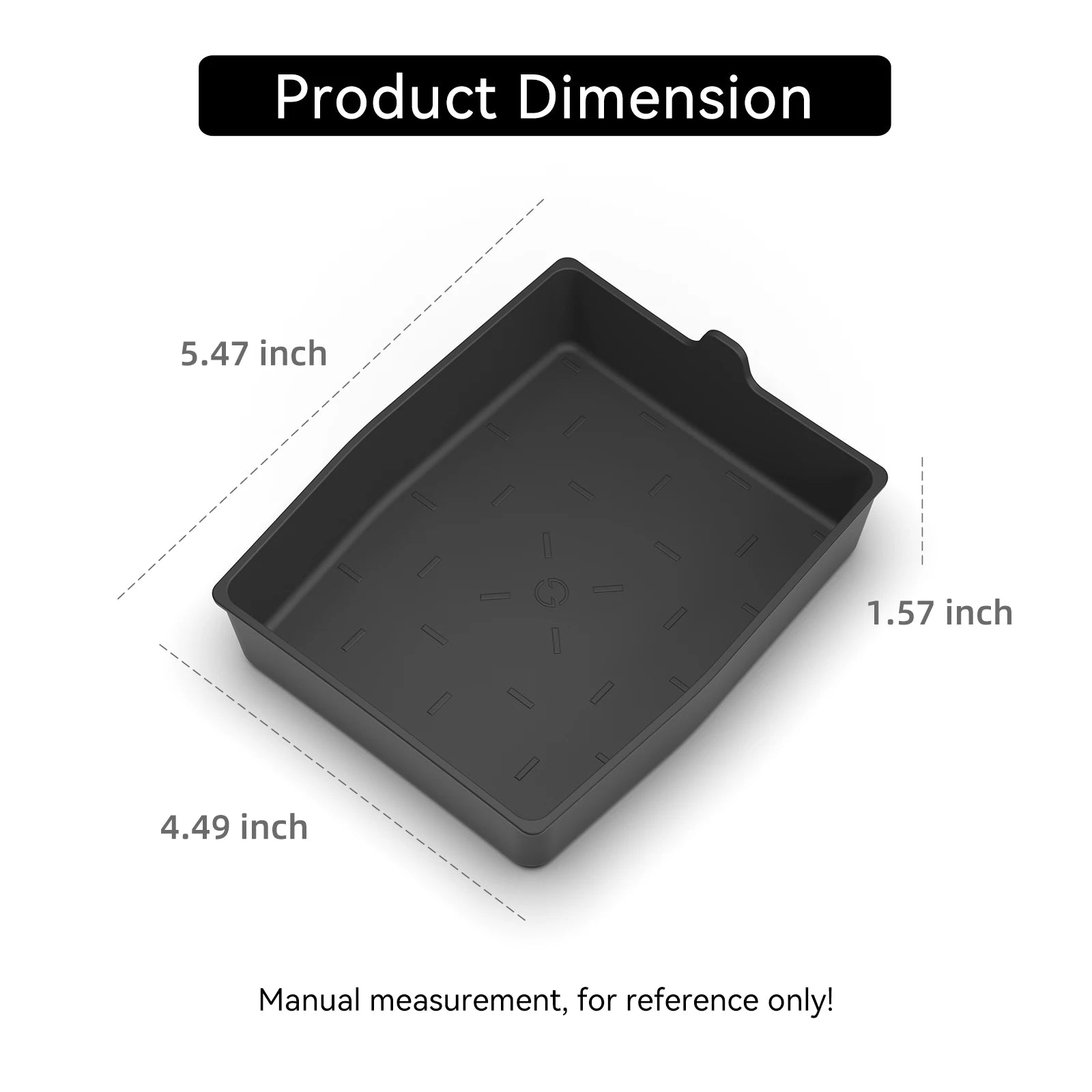Smabee for Mazda CX-5 CX5 2026 Car Center Armrest Lower Storage Box TPE Tray Organizers Accessories Tidying Black